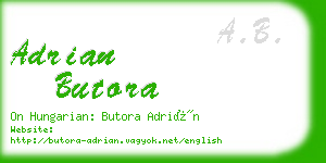 adrian butora business card